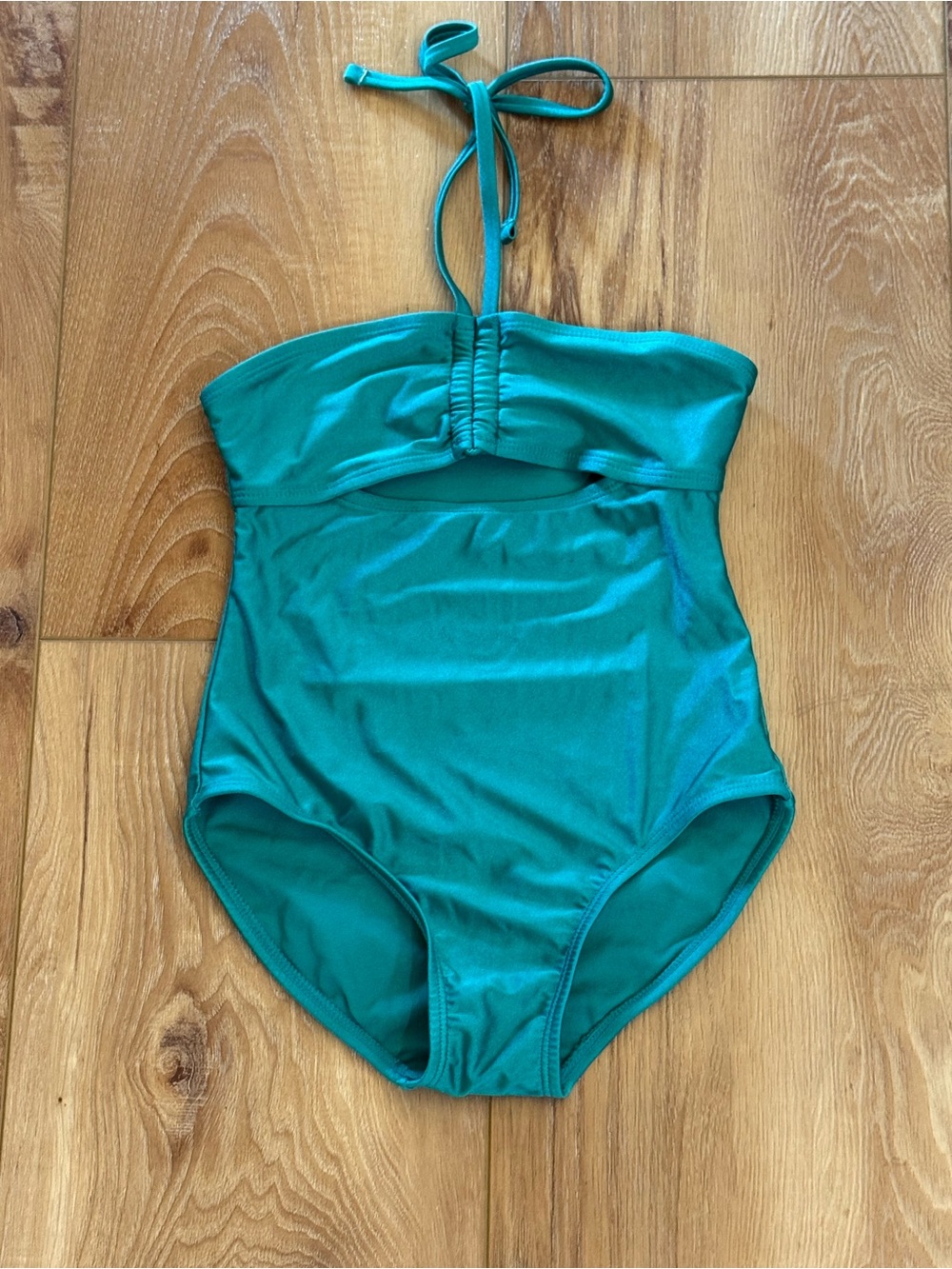 art class Teal Halter One-Piece Swimsuit